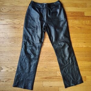 Willi Smith Straight Leg Leather Pants